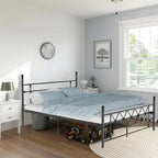 HOMWOO Metal Platform Bed Frame with Headboard, Queen Size