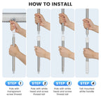 2 in 1 Scrub Brush Floor Brush with Long Handle