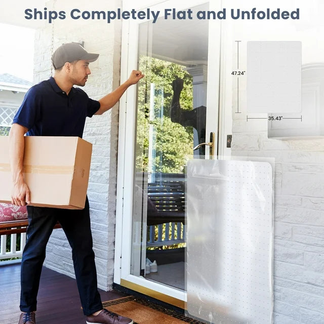 HOMWOO Office Chair Mat for Carpet Floor, Computer Desk Chair Mat for Low Pile Carpet, 36" x 48" Heavy Duty Polycarbonate Clear Floor Mat for Home Office