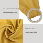 Spandex Chair Sashes Bands 50 PCS Stretch Chair Ties Bows with Buckle Slider for Wedding Party Banquet Decoration (Gold)