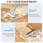 2 in 1 Scrub Brush Floor Brush with Long Handle