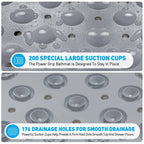 Bathtub Mat Non Slip Bath Mat for Tub Shower Mat Dinosam Bath Tub Mat