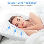 Bed Pillows for Sleeping Queen Size Set of 2 Cooling Pillows Hotel Quality
