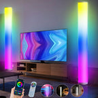 VAVSEA 41 Inch Floor Lamp, 2-Pack LED Tall Light, Floor Lamp with Smart App and Remote Control, Music Synced Mood Light, RGB Floor Lamp for Living Room, Bedroom, Game Room