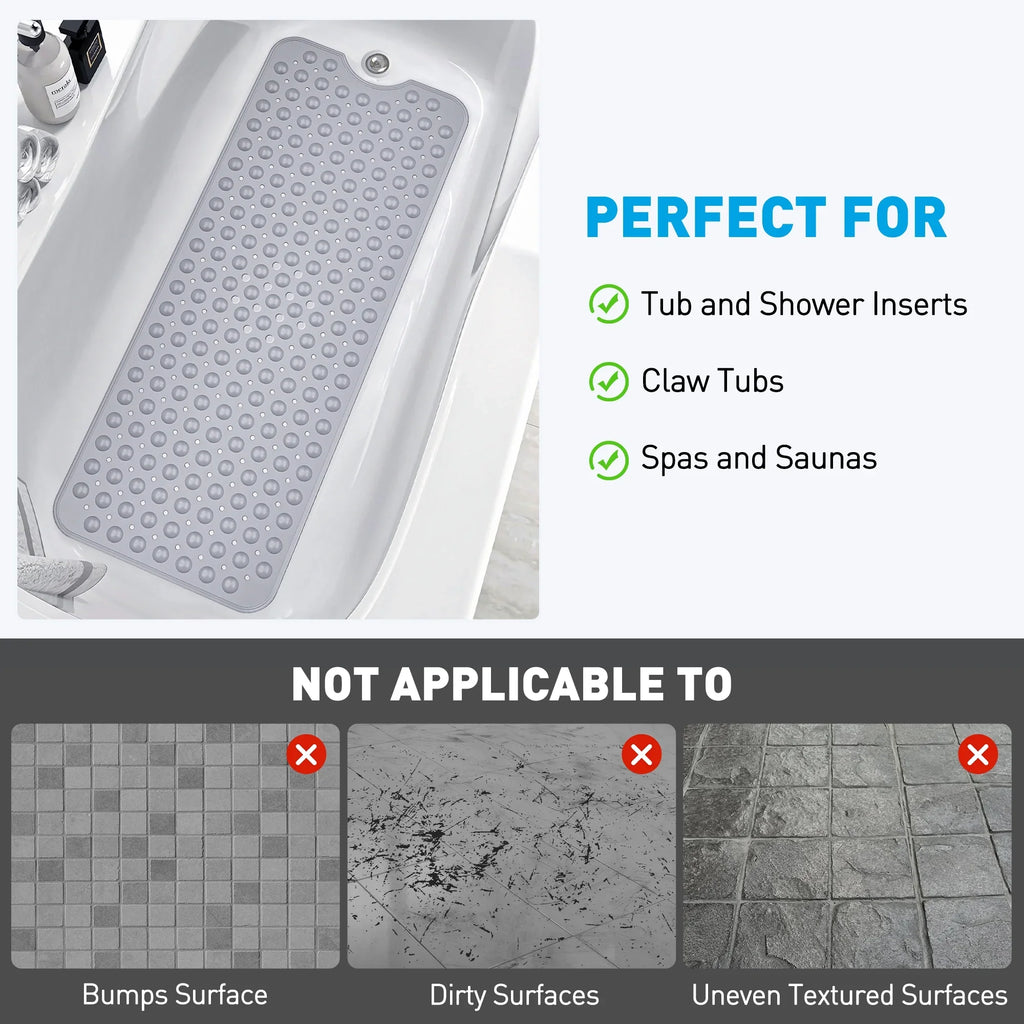 Bathtub Mat Non Slip Bath Mat for Tub Shower Mat Dinosam Bath Tub Mat