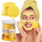 Turmeric Kojic Cleansing Pads, Removes Excess Cuticle, Balance Skin Oil And Water,Gentle & Non-Irritating, 50Pcs