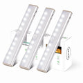 VAVSEA Under Cabinet Lights, Battery Operated Motion Sensor LED Lights, 10 LED Stick-On Anywhere Magnetic Closet Lights, Ideal for Closet, Cabinet, Safe, Hallway, Stairway, Kitchen, Pantry, 3 Pack