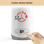 VAVSEA Travel Electric Kettle, Small Portable Tea Coffee Kettle, Hot Water Boiler with 8 Temperature Control,New, White