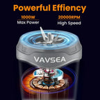 VAVSEA 3-in-1 Smoothies Blender, 11 Pcs Countertop Blender for Shakes and Smoothies, BPA Free ,Silver Gray